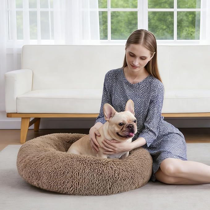 MIXJOY Orthopedic Dog Bed Comfortable Donut Cuddler Round Pet Beds Ultra Soft - Image 7