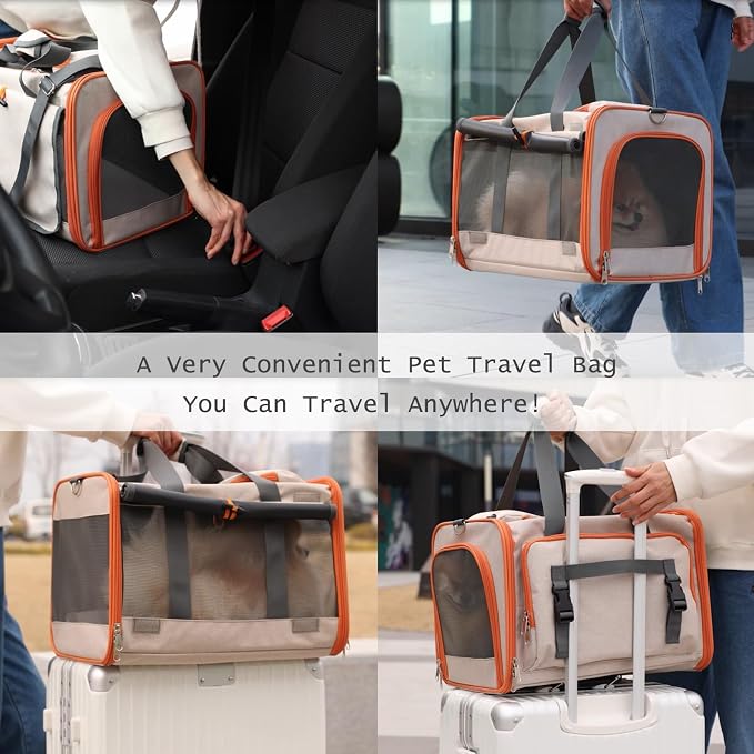 Dog Carriers for Small Dogs Stylish Cats Carrier Airline Approved Pets - Image 7