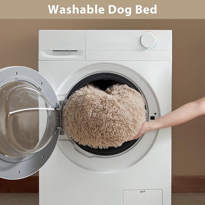 WNPETHOME Calming Dog Bed, Anti-Anxiety Donut Small Dog Bed, Fluffy Faux Fur - Image 6