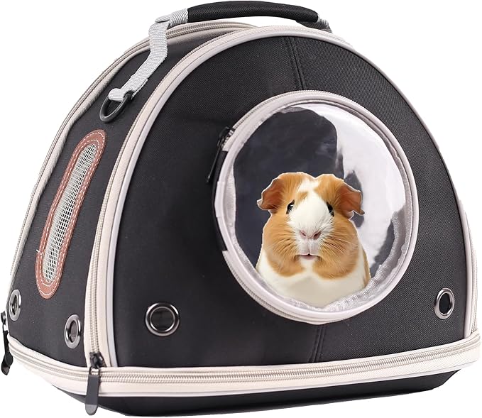 Guinea Pig Travel Carrier Cage, Portable Carry Bag - Image 7