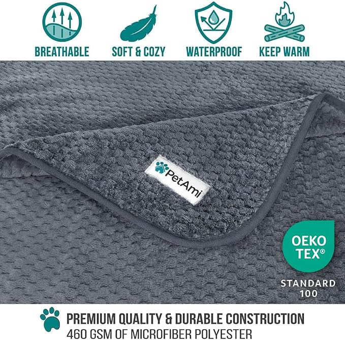 PetAmi Waterproof Dog Blanket, Leakproof XL Pet Blanket - Image 3