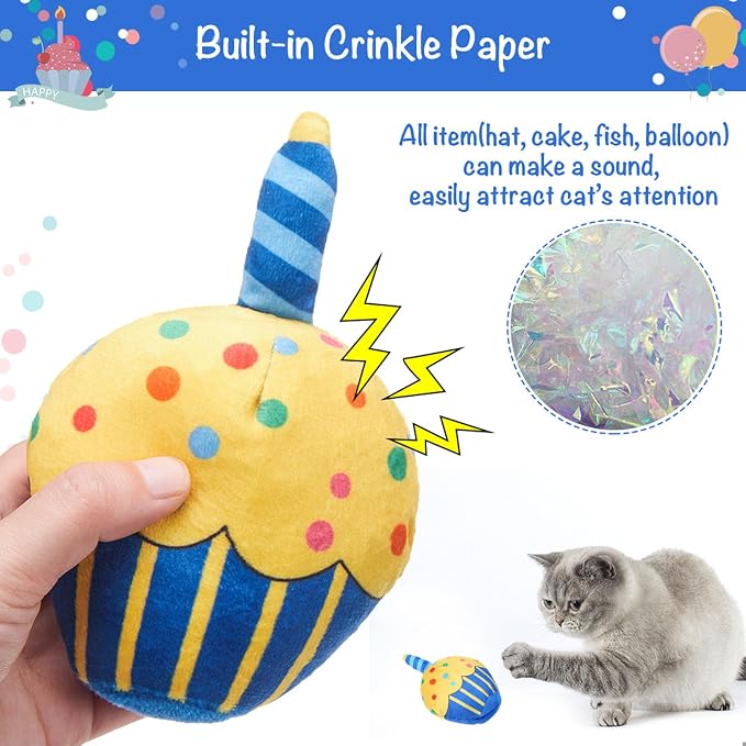 BINGPET Cat Birthday Catnip Toys - Image 3