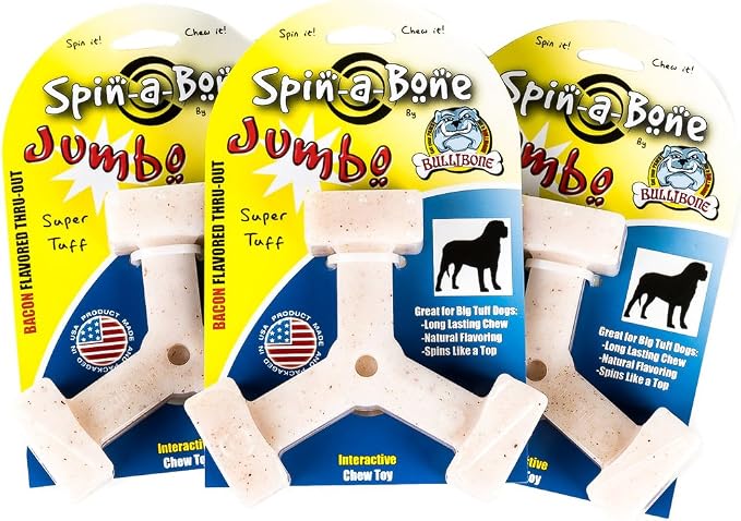 Bullibone Nylon Dog Chew Toy Spin-a-Bone by Bullibone+Pet+Products+LLC