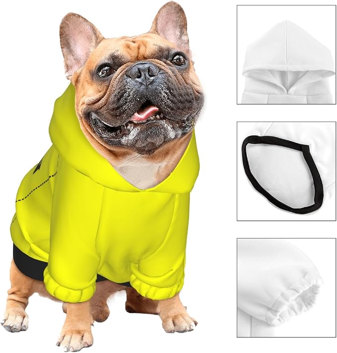 Personalized Chihuahua Dog Hoodie, Custom Pet Warm Sweatshirt Costume - Image 3