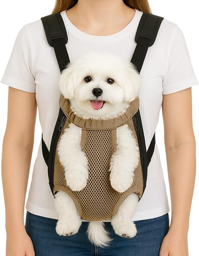 Dog Backpack Carrier, Pet Sling Front Backpack by Unknown