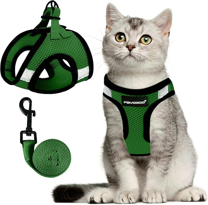 FAYOGOO Cat Harness, Cat Leash and Harness Set by FAYOGOO