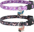 Cat Collar Breakaway, 2 Pack Cotton Cats Collars by Giecooh