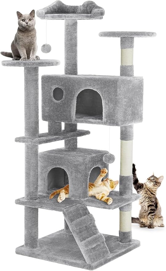 54 Inches Cat Tree Tower for Indoor Cats, Cat Tree Tower Condo by SimpleDeluxe