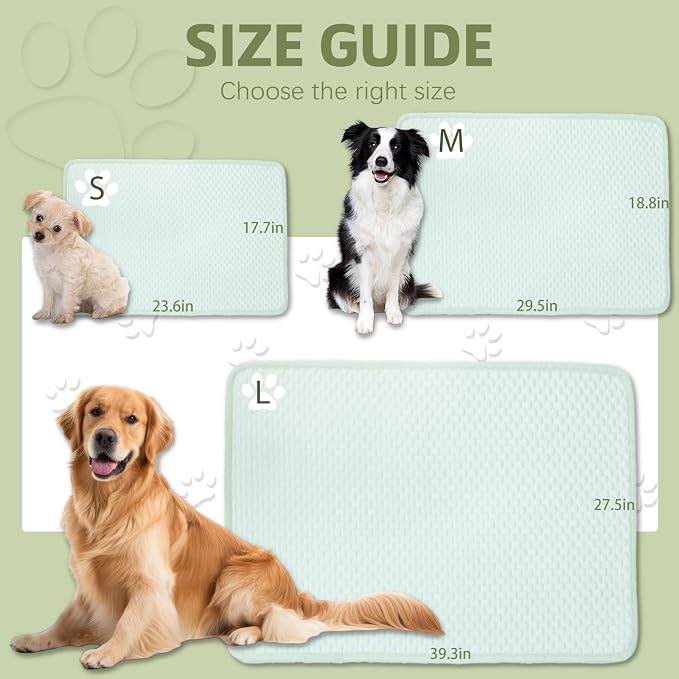 SOMOYA Dogs Cooling Mat Pet Cooling Pads Blanket Sleeping Kennel Mat, Washable - Image 4