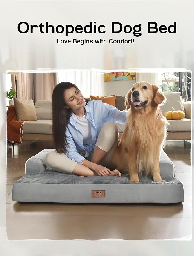Extra Large Dog Bed Orthopedic Waterproof: Memory Foam Dog Bed - Image 7