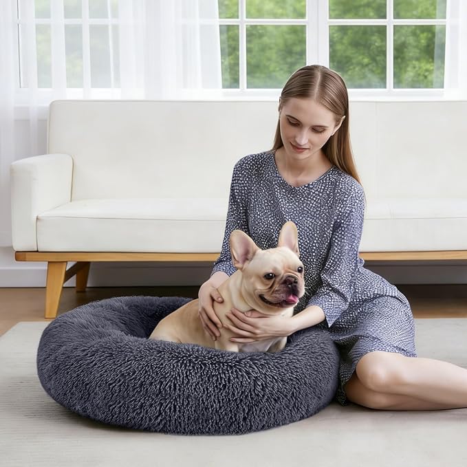 MIXJOY Orthopedic Dog Bed Comfortable Donut Cuddler Round Pet Beds Ultra Soft - Image 7