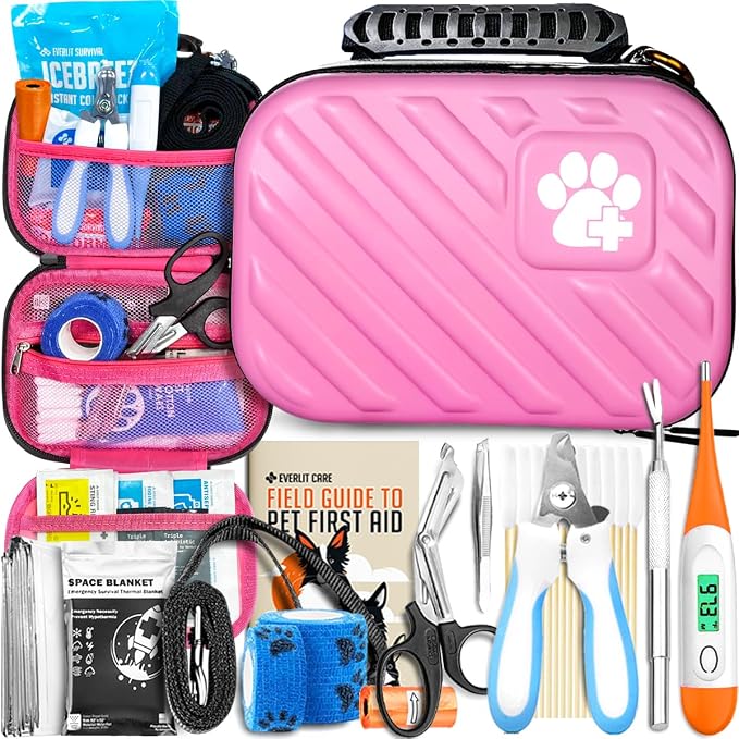EVERLIT Pet Medic First Aid Kit | 95 Pcs Vet-Approved Medical, Outdoor & by Unknown