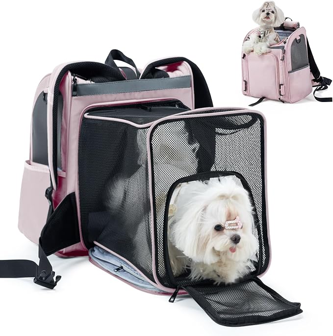 Expandable Pet Carrier, Airline-Approved Foldable and Detachable Backpack by Wildgogo