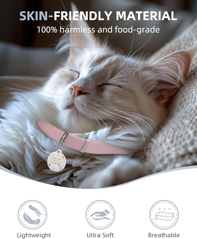 Cat Collar with Bell, Stretch Elastic Quick Release, Modifiable Pet Online - Image 6