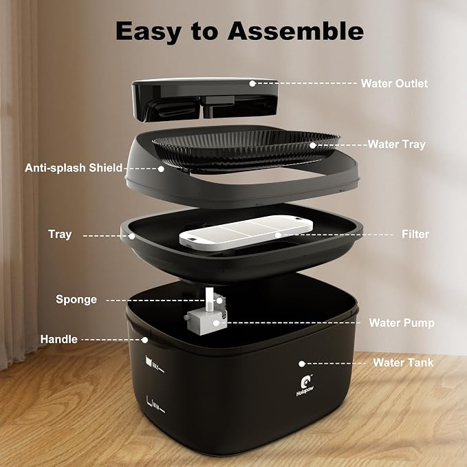 Dog Water Fountain for Large Dogs, 2.1Gal/8L Dog Water Bowl Dispenser, No Spill - Image 7