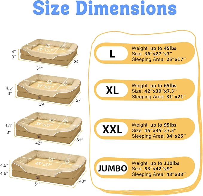 Orthopedic XL Large Dog Bed - Image 7