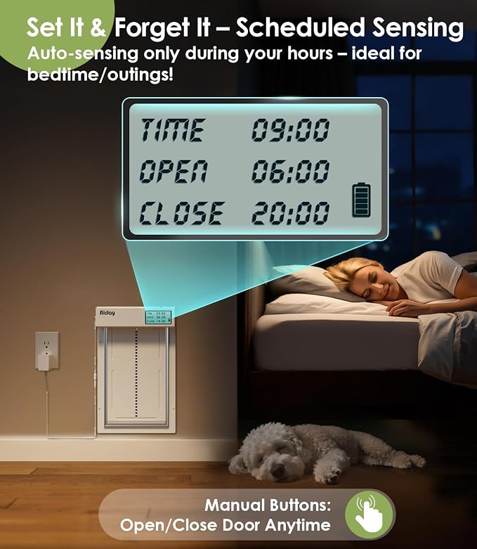 Automatic Dog Door with Collar Sensors, Meduim Smart Pet Door - Image 3
