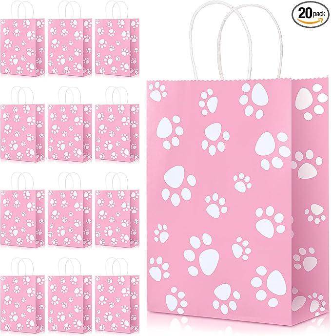Blulu 20 Pcs Puppy Dog Paw Gift Bags by Blulu