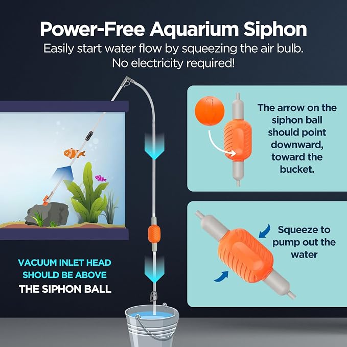 Aquarium Siphon Vacuum & Water Changer Kit - Image 6