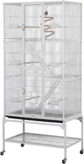 Yaheetech 69'' Extra Large Bird Cage Metal Parrot Cage w/Detachable - GlobalHabitat Supply