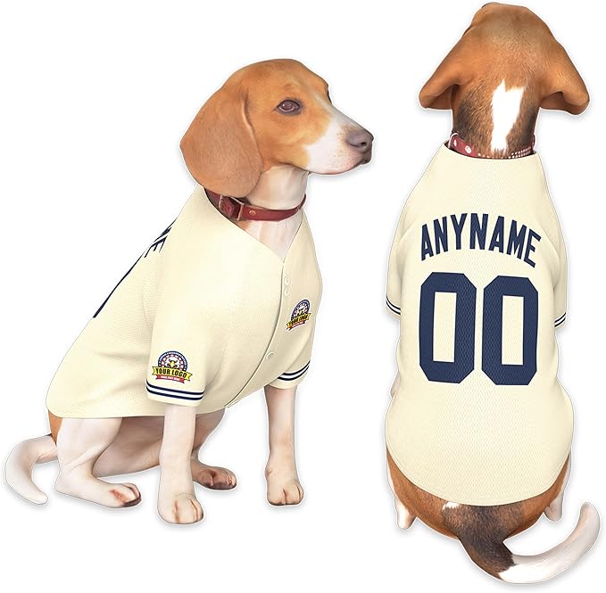 Custom Dog Baseball Jersey by KXK