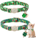 2 Pack St. Patrick’s Day Cat Collars by Babolepet
