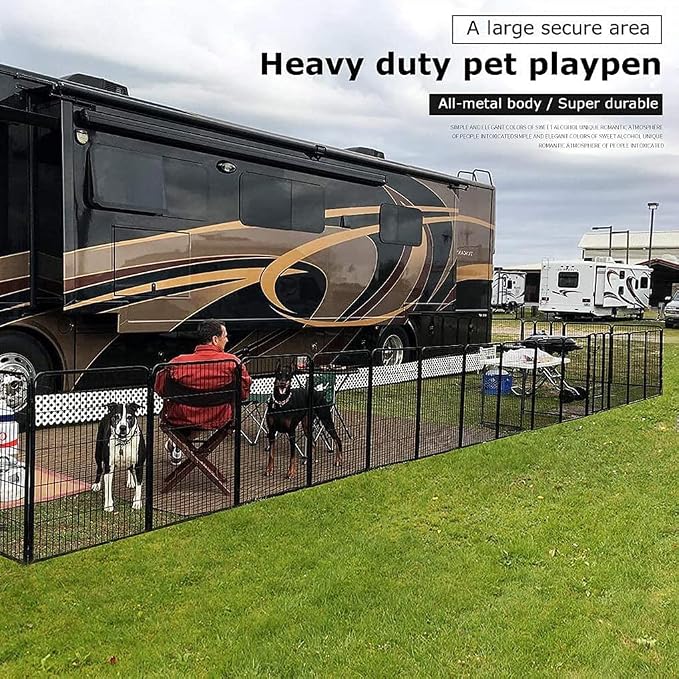 BestPet | Dog Playpen | 24 Inch, 16 Panels | Heavy Duty Metal Pet Exercise Pen - Image 3