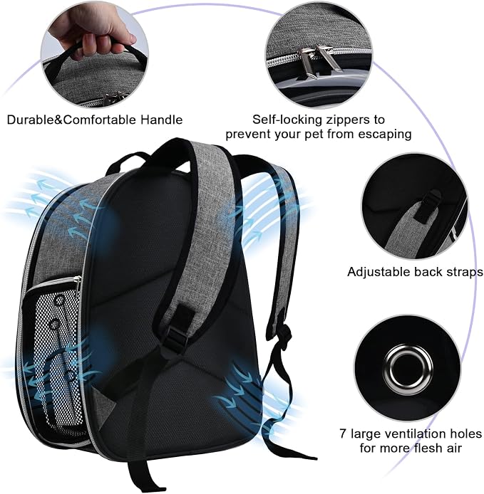 BAGLHER Cat Carrier Backpack Bubble - Image 2