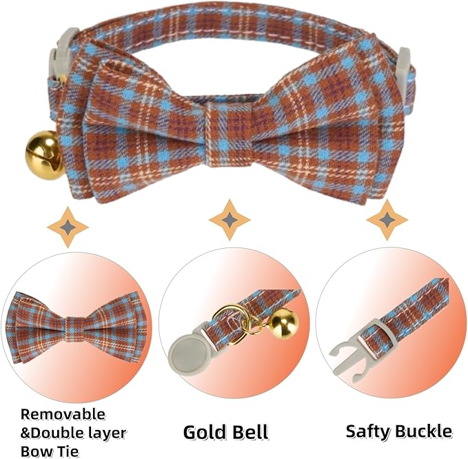 2 Pack Soft Cotton Cat Collars - Image 3