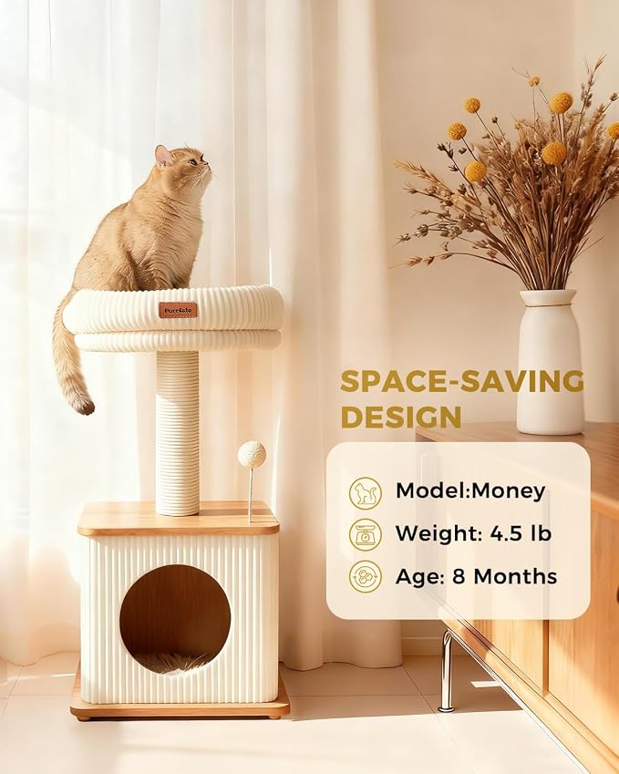 Modern Cat Tree for Indoor Cats, Nordic Loft Style, Cat Tower for Kitten - Image 5