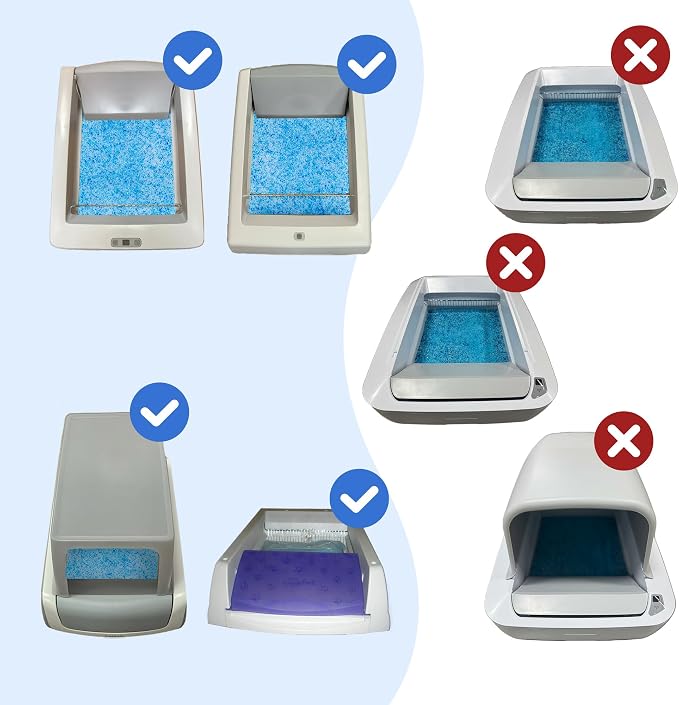 Crystal Cat Litter and Disposable Litter Trays 2 Sets Compatible - Image 2