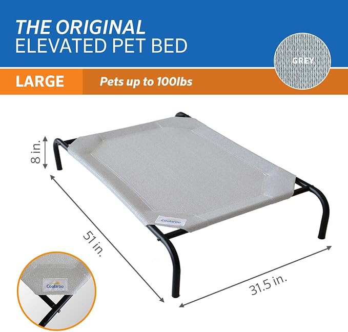 Coolaroo Original Elevated Dog Bed - Image 4