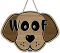 Cute Dog Front Door Sign, Farmhouse Wood Door Hanger Outdoor Outside Porch by Bolisom
