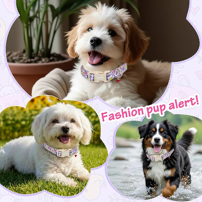 Easter Dog Collar for Mediuml Dogs, Easter & Spring Theme Medium Dog Collar - Image 5