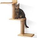 FUKUMARU Cat Wall Shelves, 3 in 1 Transformable Cats Scratching Post Wall by FUKUMARU