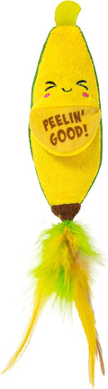 Catstages Peelin' Good Banana Kicker Dental Catnip Toy by Catstages
