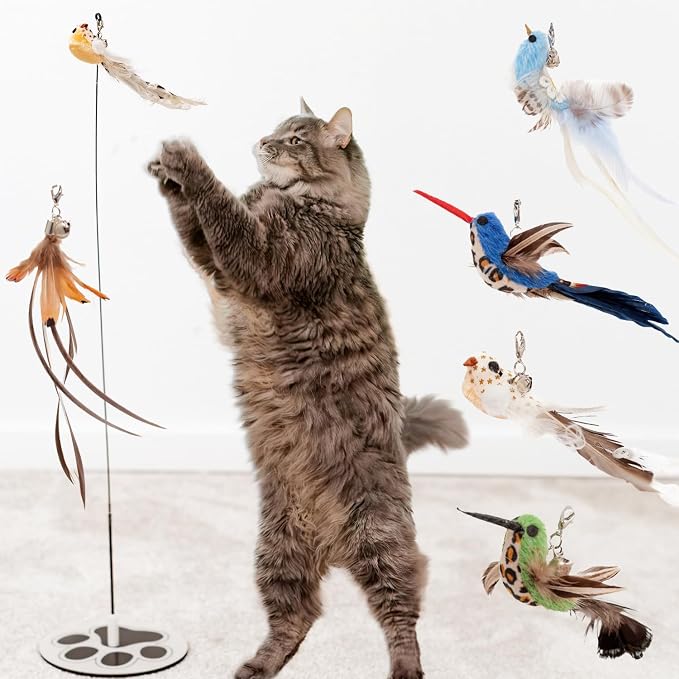 Interactive Bird Simulation Cat Toy Set Interactive Cat Toys - Image 2