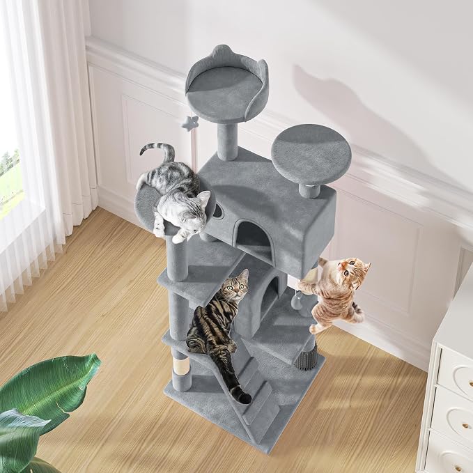 MoNiBloom 54 Inch Cat Tree Tower - Image 8