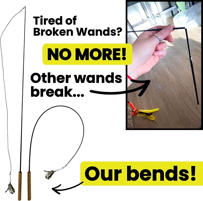 Forever Stick with 9 Feather Toy Lures - Image 3