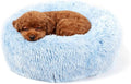 Calming Donut Dogs Beds for Small Dogs Washable, 19inch Fluffy Round Puppy Bed by nononfish