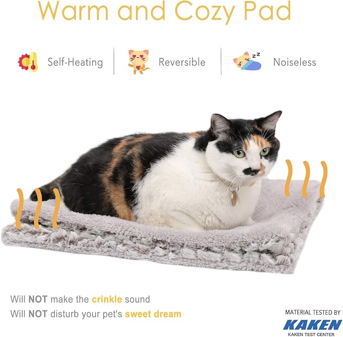 Self Heating Cat Pad Self Warming Bed 27.5" x 18.5" Thermal Heated Cat Mat - Image 2