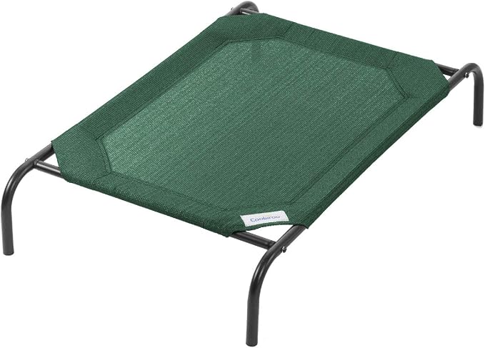 Coolaroo The Original Cooling Elevated Pet Bed, Brunswick Green by Coolaroo