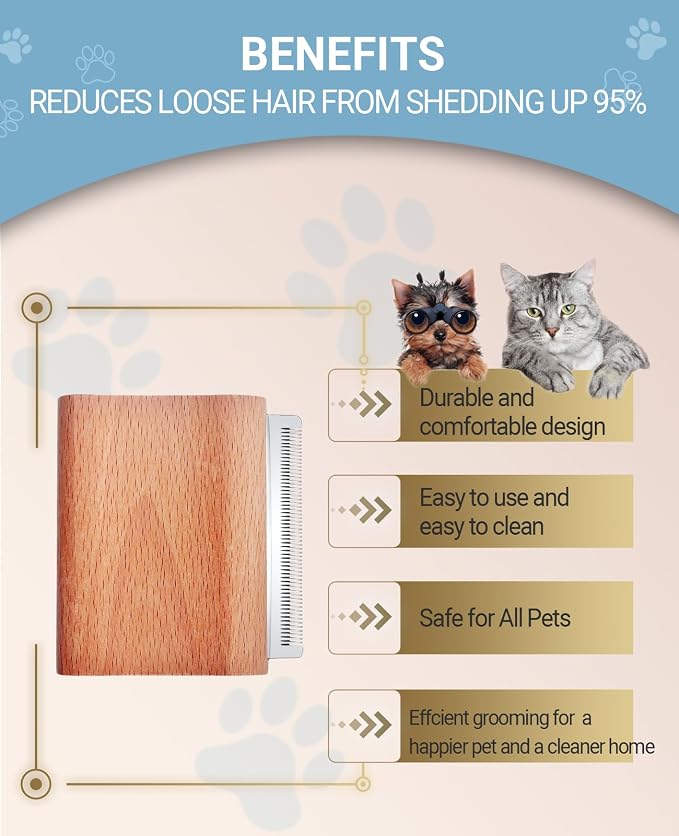 cat brush for shedding, Rabbit brush - Image 5