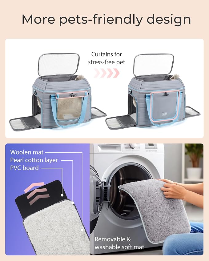 Top-Expandable Pet Carrier: NOBLE DUCK Airline Approved Pet Travel Bag - Image 5
