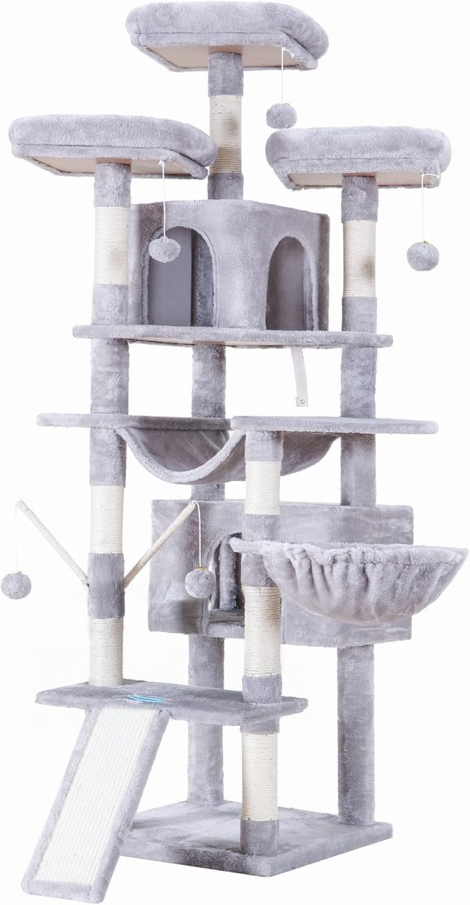 Hey-brother Cat Tree, 71 inches XL Large Cat Tower - Image 8