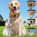 Custom Dog Bandana with Photo Personalized Dog Bandana Custom Image & Text by elesories