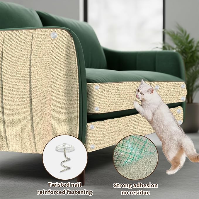 Cat Scratching Mat, Furniture Protector, DIY Cats Scratch Mat - Image 3