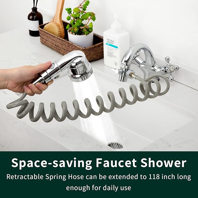 ZCONIEY Sink Faucet Sprayer Attachment Hair Pet Rinser Showerhead - Image 2