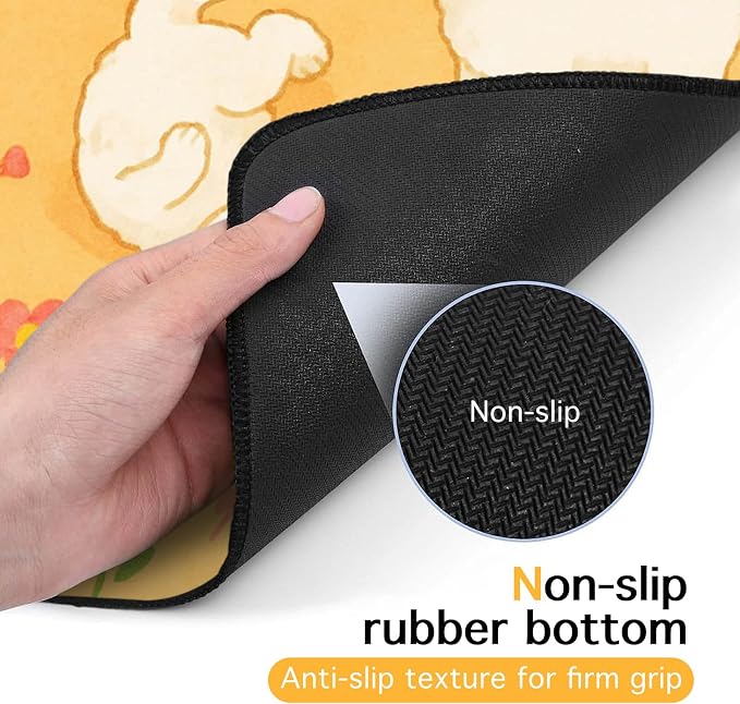 Bichon Frise Pet Food Mat Cute Spill-Proof Dog Water Bowl Mat Funning Mats - Image 7