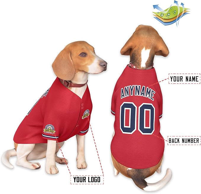 Custom Dog Baseball Jersey - Image 3